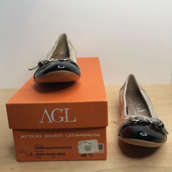 Attilio Giusti Leombruni Siver Ballet Flat - Picture 5 of 5